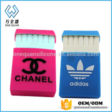 Colorful Eco-friendly Silicone Cigarette Case with Display Cigratte Box
